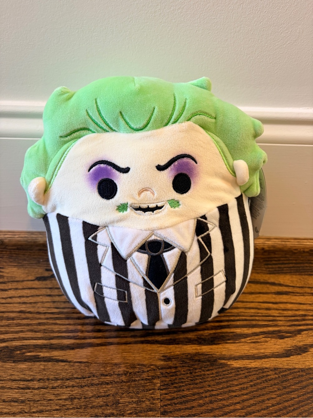 NWT 8” Squishmallows Beetlejuice Plush Kellytoy 2024 Warner Bros Halloween